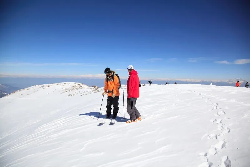 Summit views in the Himalayas