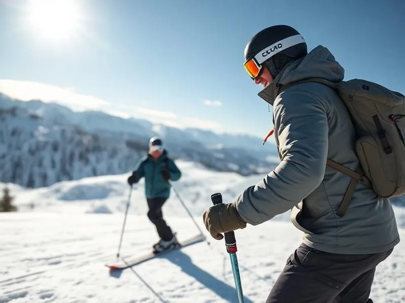 Ski instruction in Gulmarg